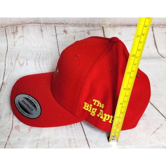 The Classics Yupoong Acrylic/Wool Red The Big Apple Embroidered Hat - Picture 5 of 16